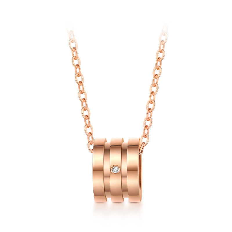 Diamond Necklace Comes in Silver and Rose gold