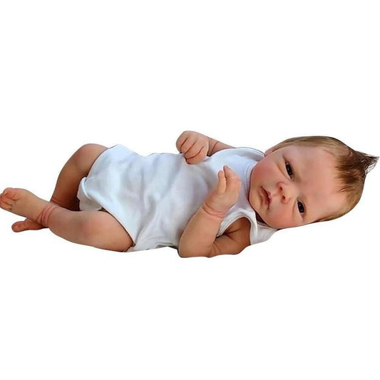 Reborn Baby Dolls Girl - 46cm Realistic Newborn Girl Doll, Lifelike Handmade Silicone Reborn Baby
